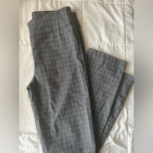 Hilary Radley Black & White Plaid Stretch Pant